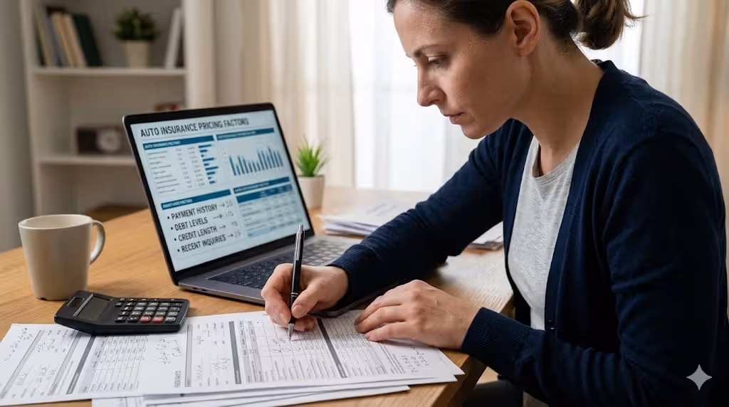 Insurers use credit-based models to place drivers into pricing tiers.