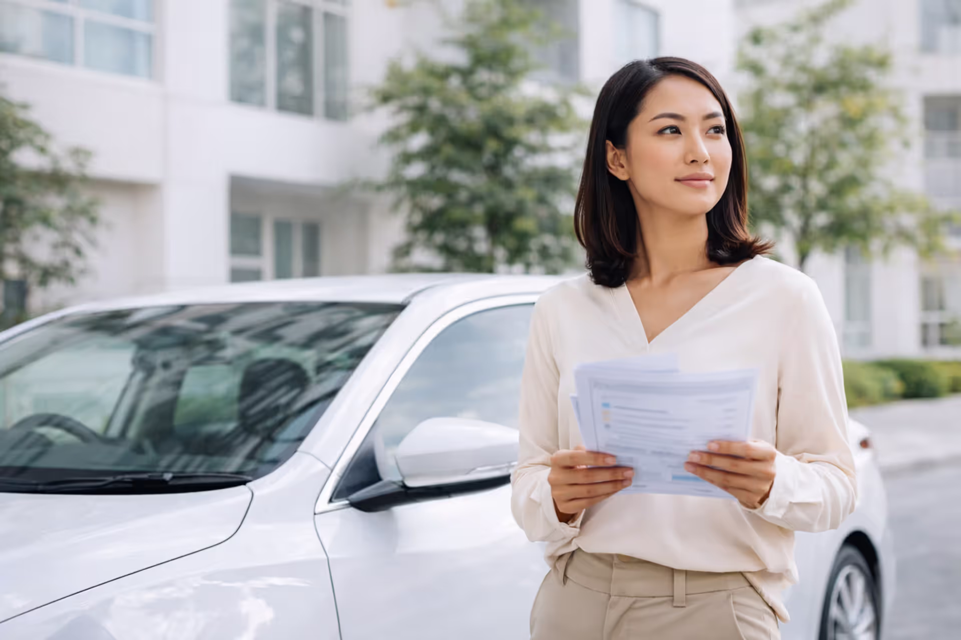driver reviewing car insurance coverage with confidence
